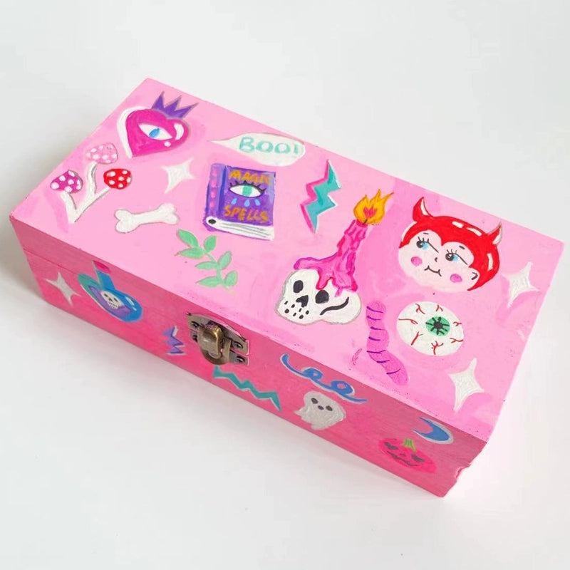 Hand-Painted Jewelry Box