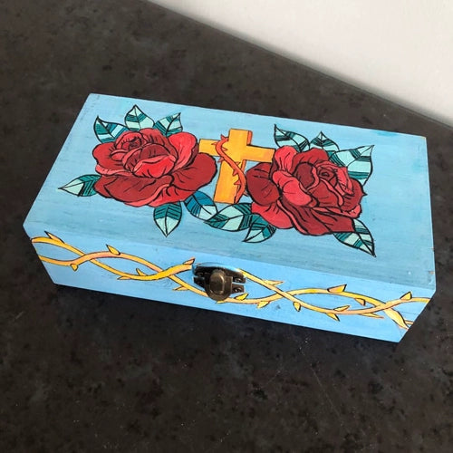 Hand-Painted Jewelry Box