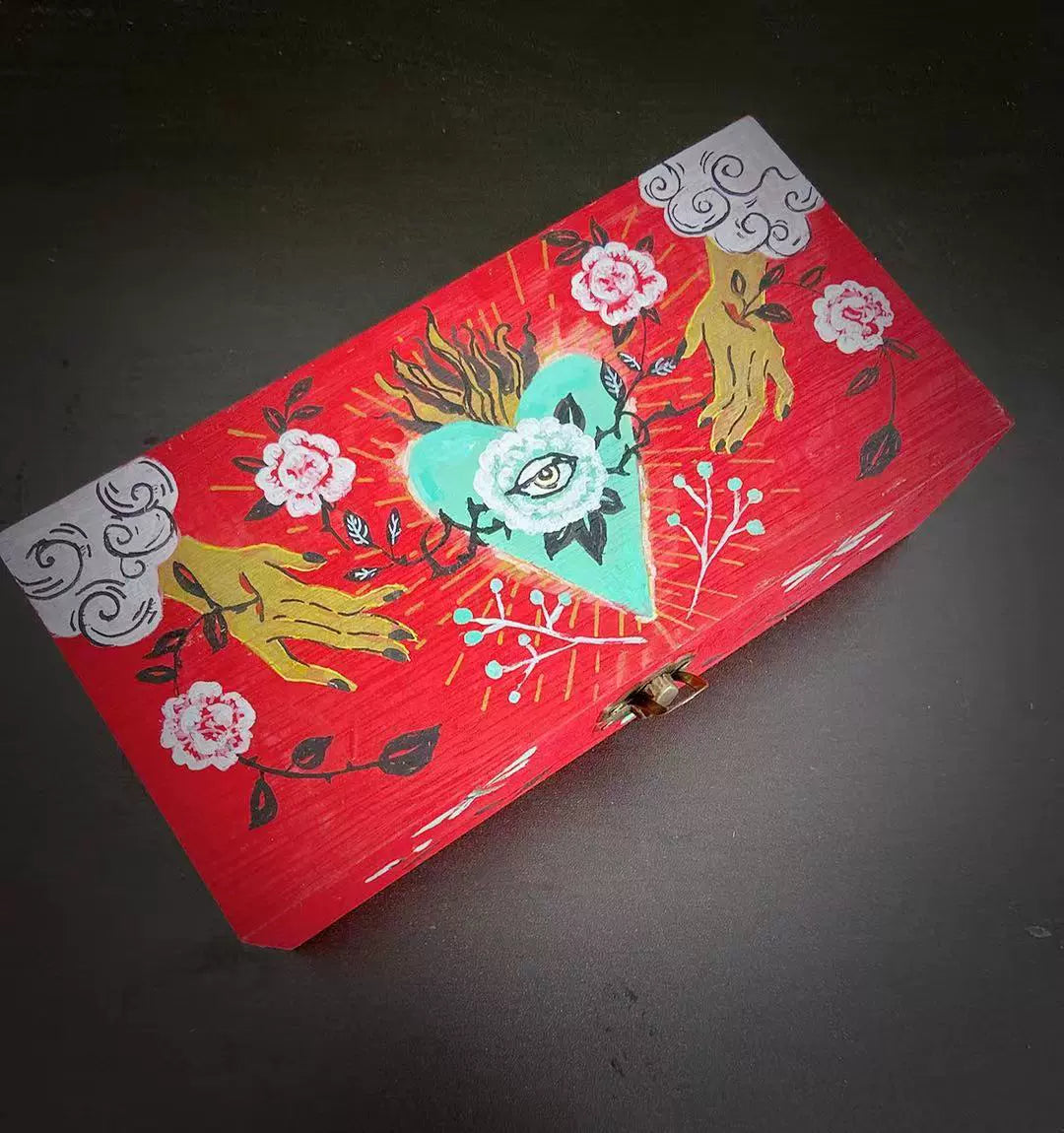 Hand-Painted Jewelry Box