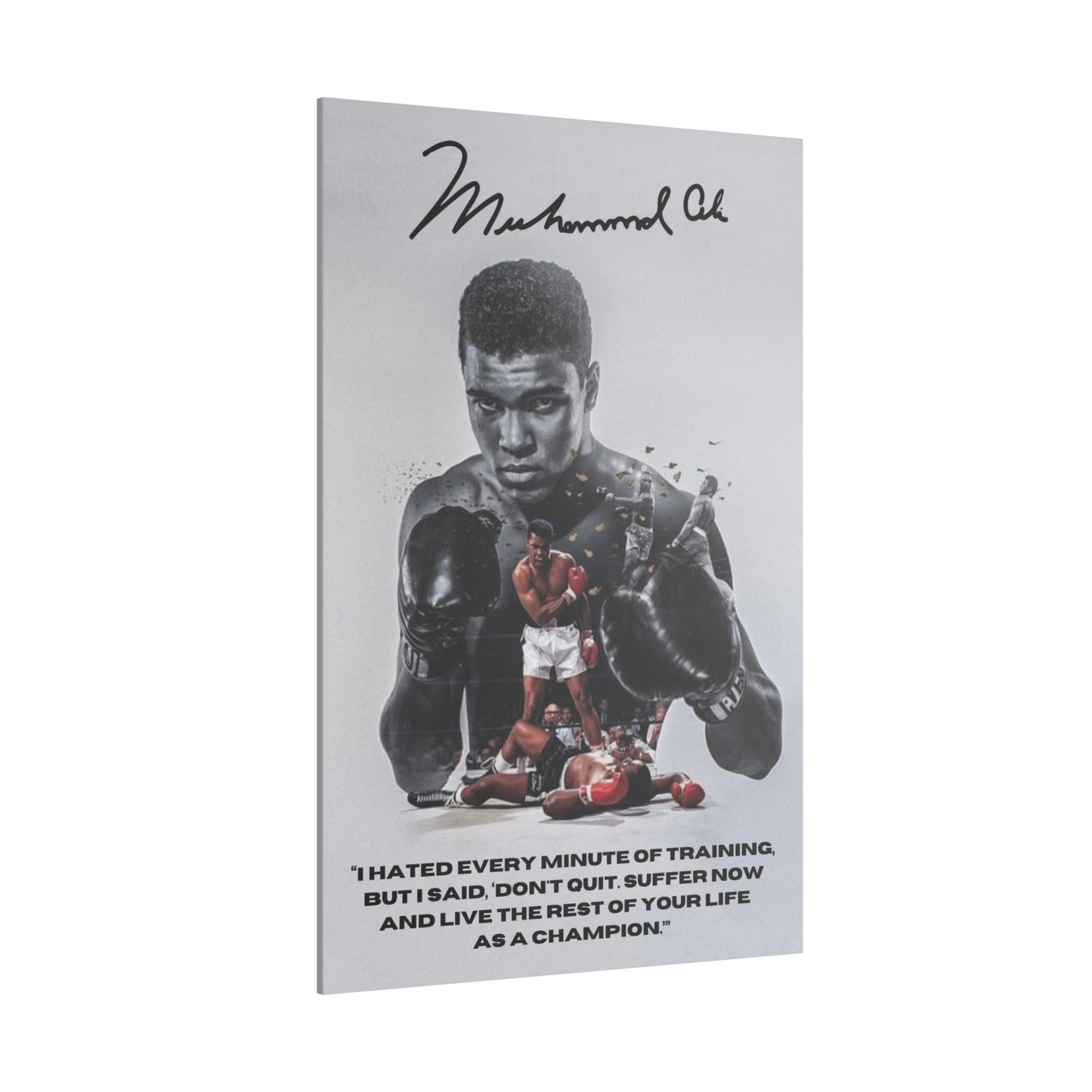 Muhammad Ali Matte Canvas (32x48’’)
