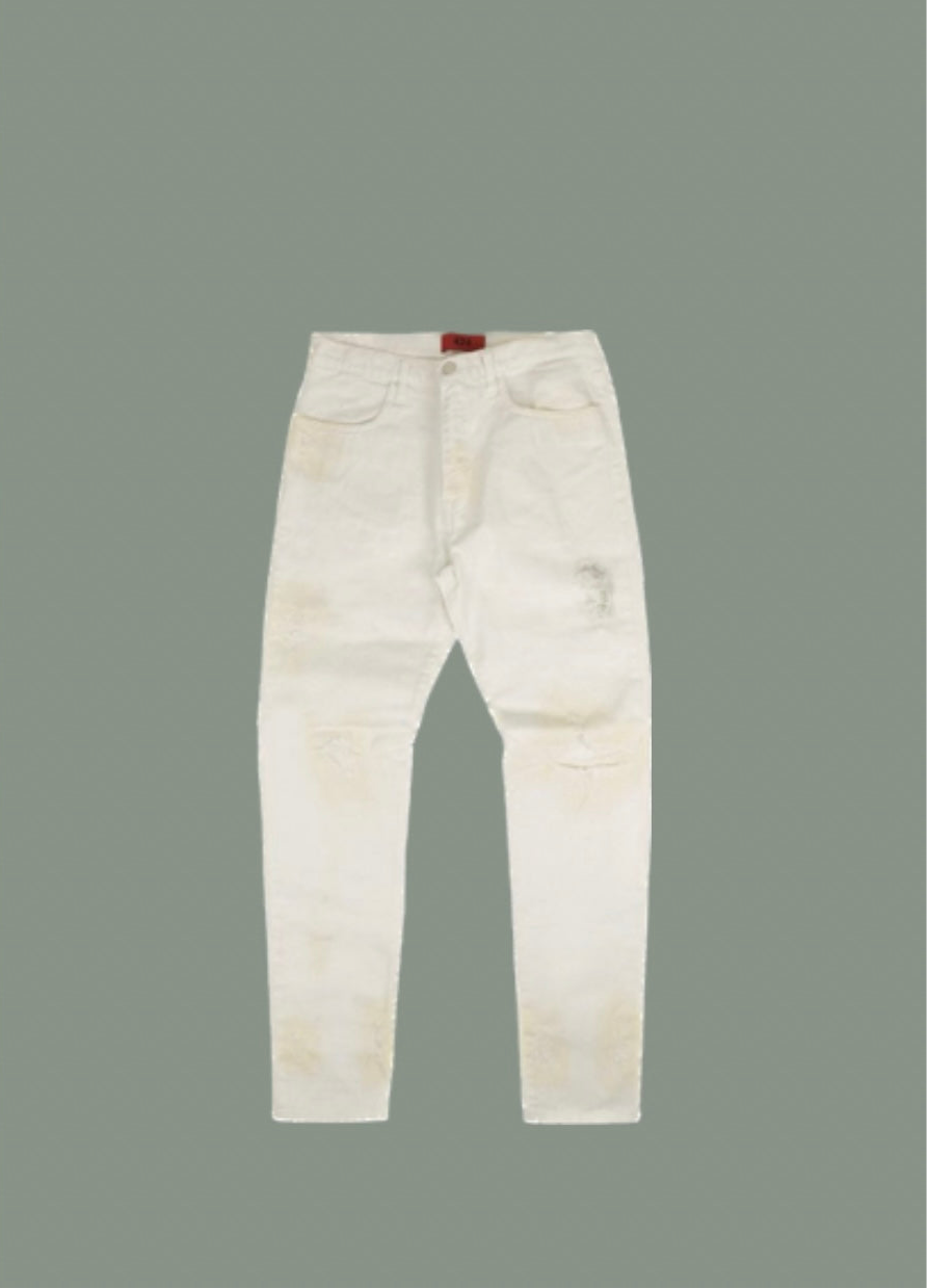 424 Distressed Denim Jeans ‘White’