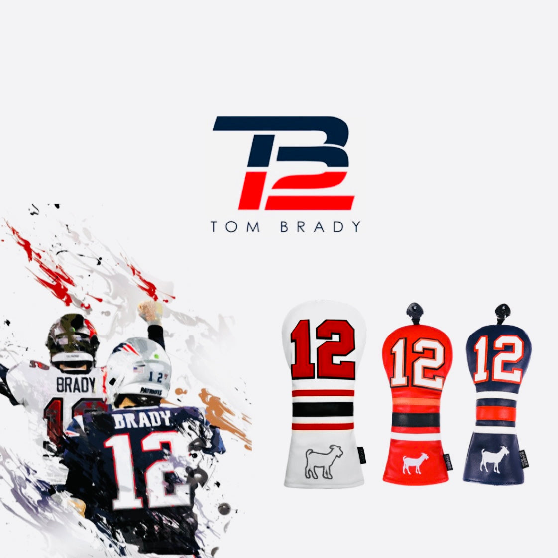 Tom Brady 12 Club Covers