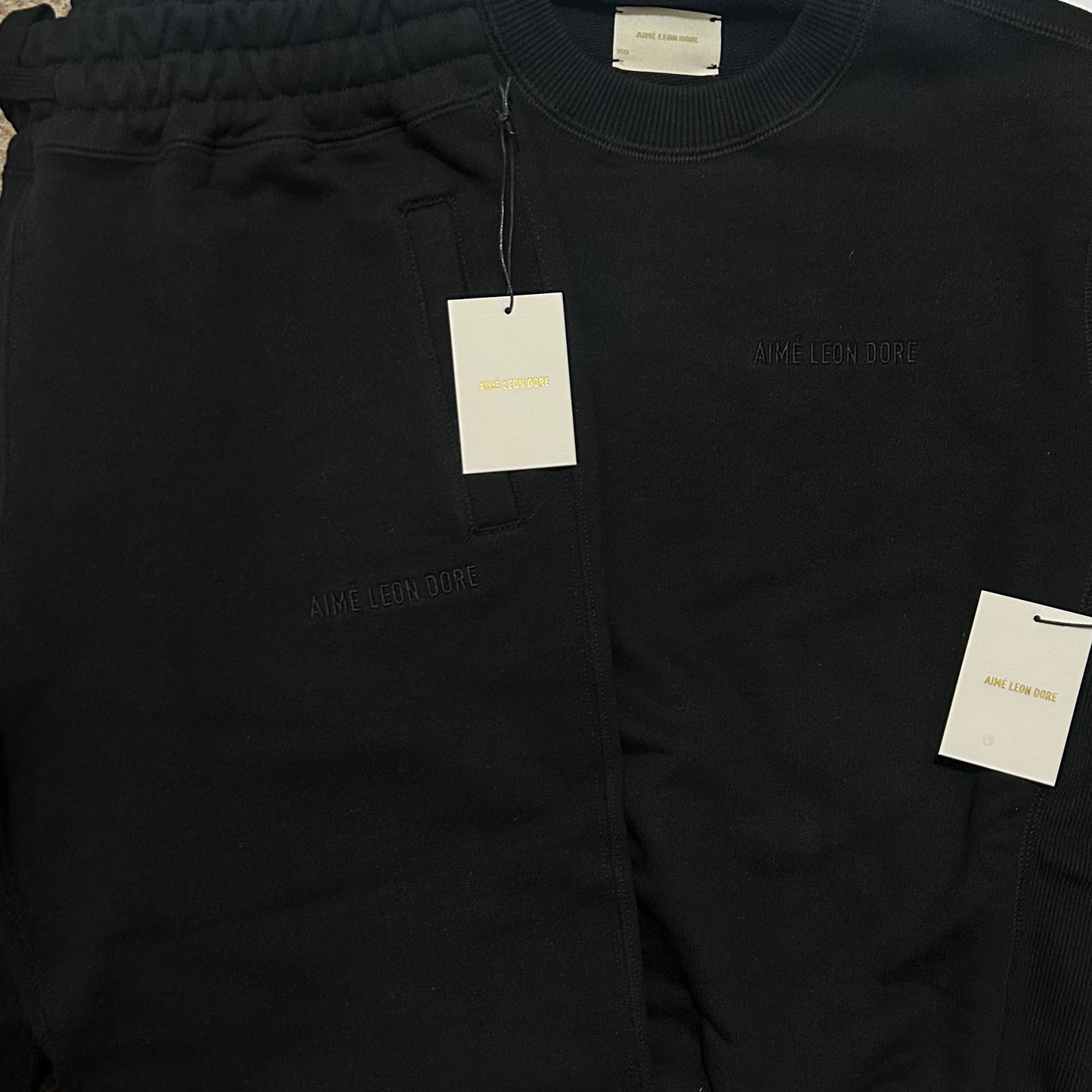 ALD Black Crewneck Set