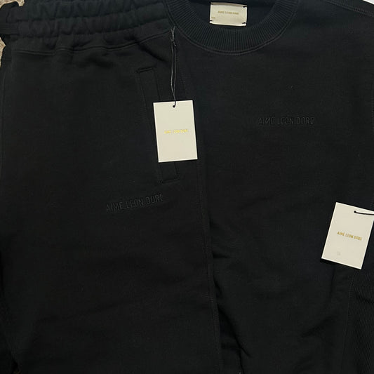 ALD Black Crewneck Set