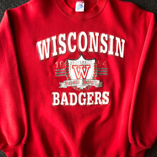 Wisconsin Badgers Vintage Crewneck Sweater