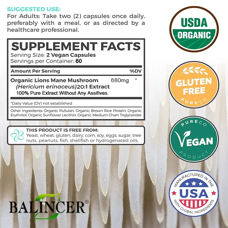 Lion's Mane Mushroom Extract