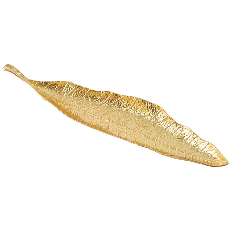 Golden Leaf Incense Holder